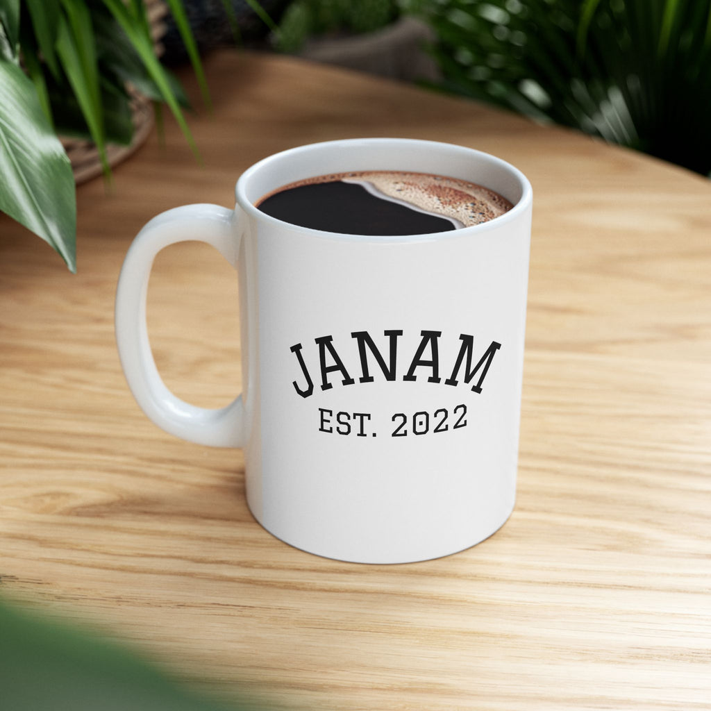 Personalized Janam Ceramic Coffee Cup (11oz/15oz)