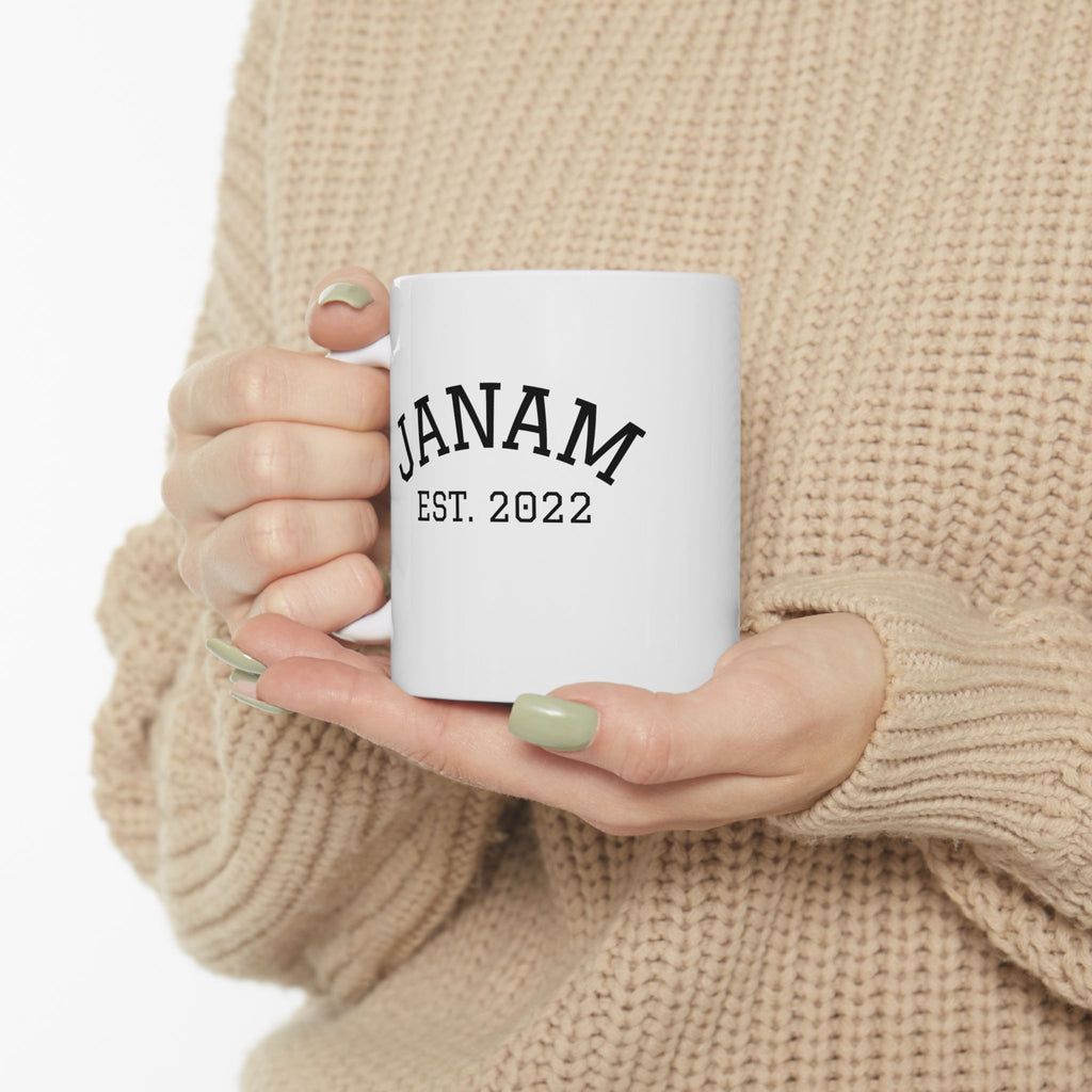 Personalized Janam Ceramic Coffee Cup (11oz/15oz)